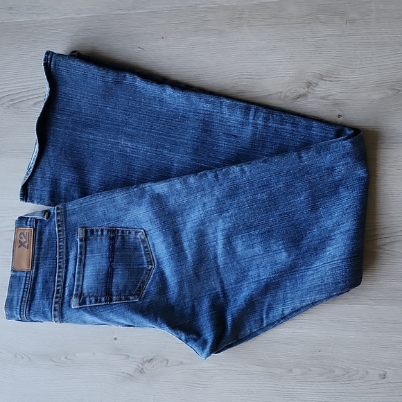 X2 JEAN'S FLARE MIDWAIST FADED BLUE - Picture 1 of 4
